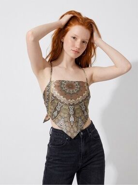 Sexy Silk scarf shirt